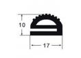 Burlete puerta caucho mod 362 negro