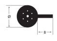 Burlete puerta espuma Ø10mm us-280 negro (1m