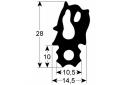 Burlete puerta horno 470x760mm rational