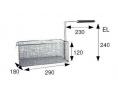 Cesta freidora 180x290x120mm eb-8 elframo