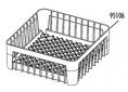 Cesto vasos 400x400x150mm plastico v-40