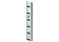 Cremallera aluminio 8x16x8 (1 metro)