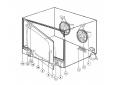 Cristal exterior puerta horno brado 615x417mm horno dobra