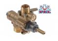Grifo gas pel23s/v conex.vertical bypass Ø0.3