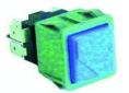 Interruptor azul 28x28mm gastro-12s dihr