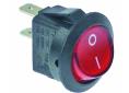 Interruptor basculante medida de montaje 20mm rojo 1no 250v horeca