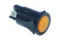 Interruptor pulsante montaje ø 25mm naranja 250v 16a