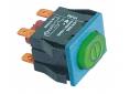 Interruptor verde 30x22mm 230v bipolar winterhalter