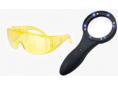 Bright magnifier lampara trazafugas u/v de 6 led