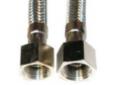 Manguera flexible inox 0.5m 3/8x3/8 h-h