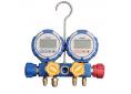 Manómetro 4 vías digital p/  r22, r32, r290, 1234yf, r404a, r507, r407c, r134a y r410a   maletín y mangueras 