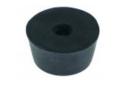 Pie de aparato 29mm h 16mm goma taladro  6mm ue 1 pzs horeca