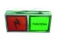 Piloto doble 52x28mm verde/rojo 230v rep