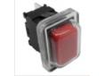 Pulsador rojo unipolar 20x13mm 230v 16a