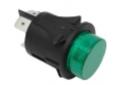 Pulsador verde Ø25mm 230v bipolar