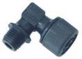 Racor conexion plastico codo m10x1 tubo Ø4x6