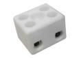 Regleta cerÁmica 2 polos 10mm² 57a Ø4.5mm