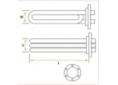 Resistencia calderin completa 230v