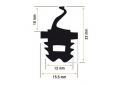 Burlete presiÓn horno 15,5x22mm dobra (1 metro)