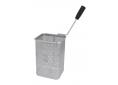 cesta para pasta H1 230mm B1 143mm L1 160mm derecho H3 385mm acero inoxidable medida GN 1/6