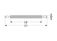resistencia en espiral 600W 230V para tubo de cuarzo L1 330mm L2 230mm ø 6mm