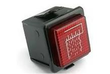 Piloto Rojo 28x28mm 230V Nivel Hoonved