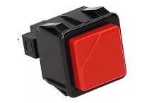 Pulsador 25x28mm Rojo Hoonved