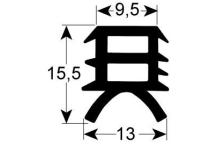 junta de puerta 3 lados An 455mm L 565mm lavavajillas FAGOR