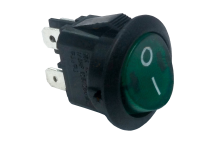 Interruptor Verde Ø20mm 230V Bipolar