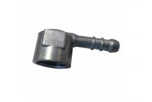 Racor Codo Tetina 1/2" Ø8mm Gas Con Boquilla