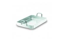 Bandeja rustidera 600x400x90mm aluminio con asas fijas