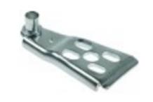 Bisagra de puerta pos. de montaje abajo l 90mm an 40mm
