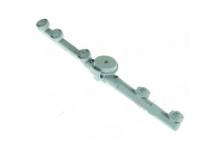 Brazo de aclarado l 300mm boquillas 4 montaje ø 10mm