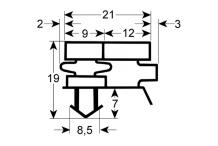 Burlete para frigorífico  amitek  an 545mm l 650mm