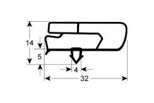 Burlete para frigorífico  coreco  an  364mm l 140mm