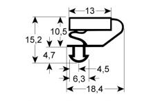 Burlete para frigorífico friulinox an 652mm l  1482mm