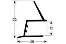 Burlete para frigorífico horeca l 735mm ue 1 pos. de montaje izquierdo