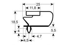 Burlete para frigorífico  inomak an 405mm l 650mm