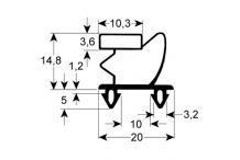 Burlete para frigorífico sufrigo an 648mm l 731mm