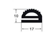 Burlete puerta caucho mod 362 negro