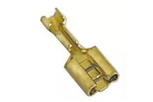 Terminal faston laton macho-hembra 6.35 ( 20 unidades)