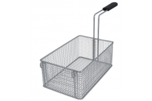 cesto de freidora L1 290mm B1 180mm H1 120mm L2 520mm H3 230mm acero cromado