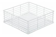 cesta para vajillas diversas L 370mm An 370mm H 135mm tipo de maneta de malla gruesa