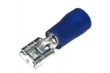 Terminal faston aislado hembra 4.8 2.5mm azul Varios ( 100 Unidades )