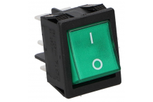 Interruptor Verde 30x22mm 230V Bipolar