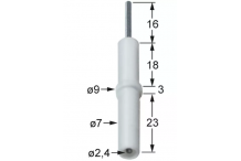 Bujia Encendido Ø7x60mm Conexión Ø2.4mm  Jemi