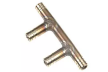 Racor Tubo T 4 Vias Ø12mm Crystal Line