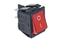 Interruptor 30x22mm Rojo 230V Bipolar Varios