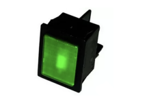 Piloto Verde 30x22mm 125/230V 16/8A Linea Blanca