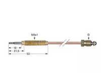 Termopar Cabeza Roscada M10x1 L=1000mm Varios